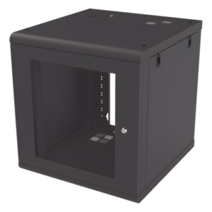Gabinete de Pared 12U / 635 mm Profundidad (2.08 ft) / Acero Reforzado Calibre 18 / Puerta Cristal Templado / Capacidad 100 kg
