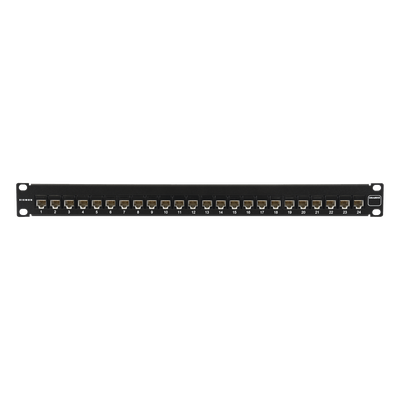 Patch Panel / UTP / Cat6 / 24 Puertos / Plano / 1U / 19 Pulgadas