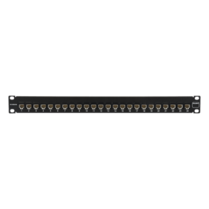 Patch Panel / UTP Cat5e Precargado / 24 Puertos / Plano 1U / Rack 19"