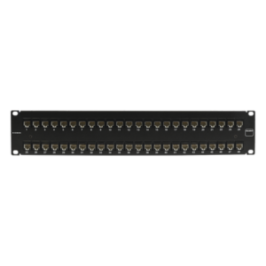 Patch Panel / UTP Cat5e / 48 Puertos / Plano / 2U / 19" Rack / -10 a 60 °C / UL94 V-0