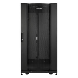 Gabinete Rack / 24U / Montaje en Pared o Piso / Carga Estática 1,365 kg / Puerta Perforada Hexagonal / Rieles Ajustables 905 mm