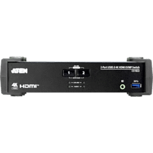 Conmutador KVMP / 2 Puertos HDMI / 4K DCI 60Hz / USB 3.1 Gen 1 5 Gbps / Audio Mixer / RS-232