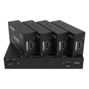 Splitter Extensor HDMI 1x4 / 4K@60Hz / Transmisión 60 m (196.9 ft) / Cable Cat6 / EDID / HDCP 2.2 / Salida Loop
