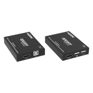 Extensor HDMI con KVM / 1080p@60Hz / H.265 / 150 m (492.1 ft) sobre Cat5e/6 / HDCP 1.4 / USB KVM / IR 20 Hz-60 kHz / Compatible Switch 1G