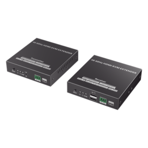 Extensor KVM HDMI / 4K @ 60 Hz / 120 m (393.7 ft) / 18 Gbps / Cat 6/6a/7 / Salida Loop / USB y RS-232