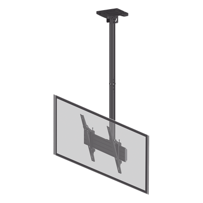 Soporte de Techo para Pantalla / 32" a 75" / VESA 100x100 a 400x400 / Carga Máxima 50 kg (110 lbs) / Inclinación y Rotación