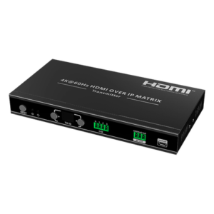 Extensor HDMI sobre IP / Transmisor / 4K@60Hz / 120 m (394 ft) / HDMI 2.0 / HDCP 2.2 / PoE / RS-232 / IR Bidireccional / Multicast