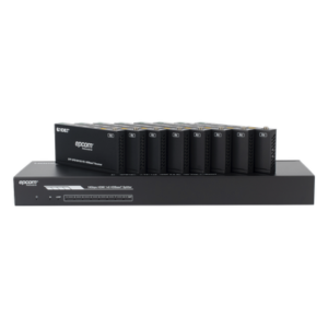 Splitter y Extensor de Video HDBaseT / 1x8 / 4K@60Hz 4:4:4 / 120 m (393.7 ft) en 4K / 150 m (492.1 ft) en 1080p / 18 Gbps / HDR10+ / PoC / IR y RS-232