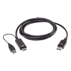 Cable Conversor HDMI a DisplayPort / True 4K 4096x2160 / 60 Hz / 1.8 m (5.9 ft) / USB-A Alimentación