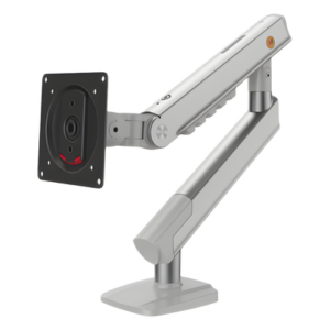 Brazo Ergonómico para Monitor / Soporte 17" a 32" / VESA 75x75 y 100x100 mm / Carga 2-7 kg (4.4-15.4 lbs) / Ajuste de Tensión / Rotación ±90° / Altura 419 mm (16.5") / Color Blanco