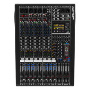 Consola de Mezcla Analógica / 8 Canales / 6 Entradas Mic/Línea / 12 Salidas / DSP 14 Efectos / Bluetooth / USB Media / Rack