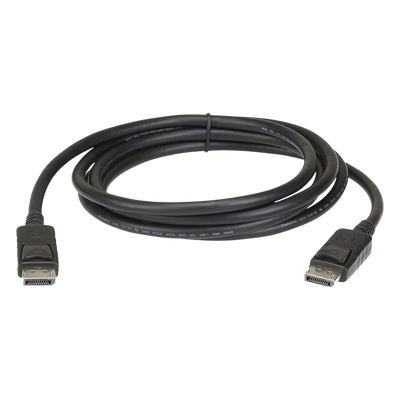 Cable DisplayPort / 2 m (6.6 ft) / 32.4 Gbps / 8K HDR Dinámico / 32 Canales de Audio / Pestañas de Seguridad