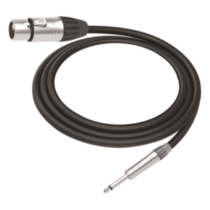 Cable de Audio / XLR 3 Polos Hembra a Plug 1/4 in Mono / Longitud 5 m (16.4 ft) / Conectores Seetronic Serie M / Blindado
