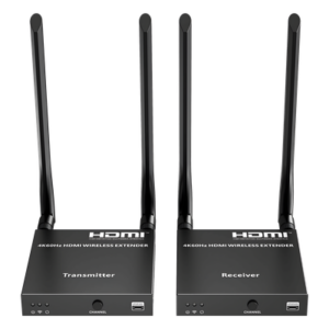 Extensor HDMI Inalámbrico / 4K@60Hz / Resolución 4096x2160 / Tecnología ipcolor STREAM / Banda 5G 5.18-5.24 GHz / Alcance 50 m (164 ft) / Conexión 1 a 4 Pantallas
