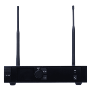 Receptor Inalámbrico / U-Band 540-690 MHz / Modulación PI/4-DQPSK / Pantalla TFT-LCD 2.2" / Salida Balanceada XLR y BNC / Encripción de Audio / Escaneo de Frecuencia