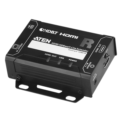 Receptor HDMI HDBaseT-Lite / 4K@40m Cat 5e/6 (131 pies) / 4K@70m Cat 6a (230 pies) / 1080p@70m Cat 6a (230 pies) / HDBaseT Clase B