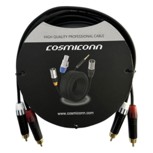 Cable 2 RCA x 2 RCA / Conectores Negros / Diferenciador Color Blanco y Rojo / 3 m (9.84 ft)