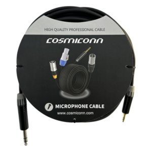 Cable de audio / 6.35mm a 3.5mm / Conectores dorados / 5m / 16.4 pies