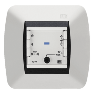 Amplificador Bluetooth / Entrada AUX/TV / Potencia 2+2W RMS / Alimentación Universal 110-230VCA / Dimensiones 45x45x52 mm
