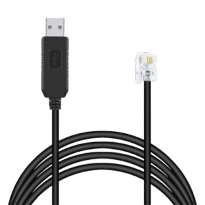 Cable Serial / RJ-9 a USB-A / 200 cm (6.6 ft) / Negro