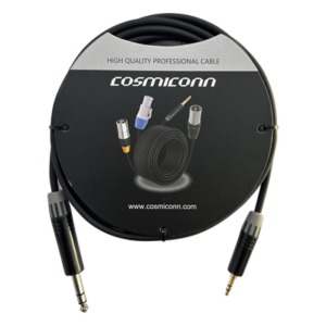 Cable de Audio / 6.35mm a 3.5mm / 3m (10 pies) / Conectores Negros / OFC / PVC
