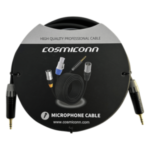 Cable de Audio 3.5mm a 3.5mm / Conectores MTP3C-BG Negros / 2m (6.56 ft) / OFC / Doble Blindaje