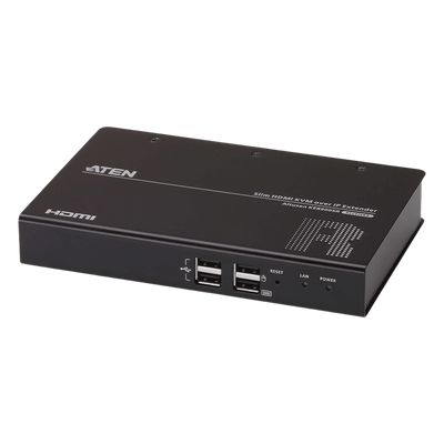 Receptor KVM sobre IP / HDMI 1920x1200@60Hz / Sin Pérdidas / 2 Puertos USB 2.0 / LAN 10/100/1000 Mbps