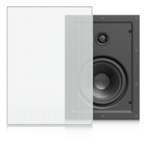 Altavoz Empotrable de Pared / Woofer 6.5" / Tweeter 1" Pivote ±15° / 130W 8 Ohms / Cobertura Simétrica Axial 90° / NDAA Compliant