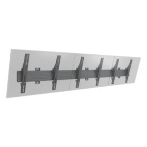 Soporte de Pared / Riel Triple Modular / Carga 50 kg / 32"-65" / VESA 600x400 mm / Inclinación 5°-15°