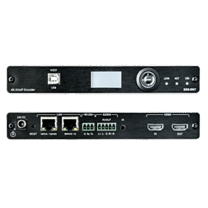 Codificador AVoIP / Entrada HDMI / 4K60 4:2:0 HDR10 / Red 1G / KVM IR RS-232 CEC / PoE / 999 Canales / Latencia 33 ms