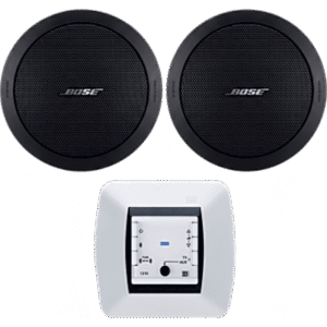 Kit de Audio Residencial | Mando Bluetooth EGI 121010H + Par de Bocinas de Techo BOSE FS2C | 2+2W RMS | 16Ω