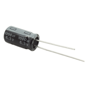 Capacitor Electrolítico / 1000 µF / 6.3 V / Diseño Compacto / Circuitos Estándar