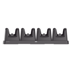 Base de Carga 4 Bahías / Tecnología 2-Pin / Indicador LED / 460x130x112.2 mm (18.1x5.1x4.4 in) / Certificaciones CE, FCC, RoHS