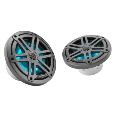 JL Audio M3 / Altavoz Marino Coaxial 6.5" / 60W RMS / 4Ω / Cono de Polipropileno con Mica / Tweeter de Cúpula de Seda 19 mm (0.75") / Iluminación RGB LED / Versiones Clásico y Deportivo