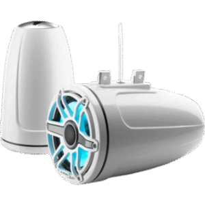 Par de Bocinas Cerradas para Torre / 7.7" / Coaxial Cerrado / 100 W RMS / 4 Ω / 45 Hz - 25 kHz / Sensibilidad 91 dB / Iluminación LED Transflective™ / Blanco Clásico