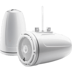 Par de Bocinas Cerradas para Torre / 7.7" (196 mm) / Coaxial Cerrado / 70 W RMS / 4 Ω / 55 Hz-25 kHz / Rejilla Clásica Blanca / Sin Iluminación LED