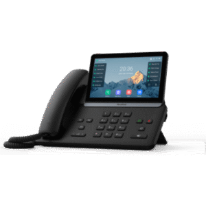 Teléfono IP Ejecutivo / Pantalla Táctil 7 Pulgadas / Wi-Fi 6 / Bluetooth 5.0 / Cancelación de Ruido IA / 16 Cuentas SIP / 84 DSS