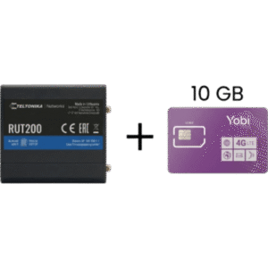 Router Industrial 4G LTE / Cat 4 150 Mbps / Wi-Fi 2.4 GHz / -40°C a 75°C / Gestión RMS / Kit con SIM 10GB Anual