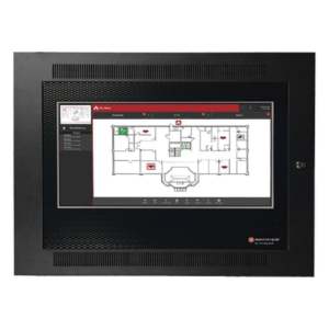Interfaz Gráfica Interactiva / Pantalla Táctil LCD 22 Pulgadas / Wayfinding para Bomberos / Navegación Automática a Evento / Integración ONYX y NOTI-FIRE-NET / Ethernet