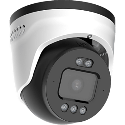 Cámara Turret AI TrueColor 5MP / Milesight / NDAA / Smart Hybrid Light / Red & Blue Flashing Lights / Two-Way Audio / VCA 2.0 / IP67 IK10 / PoE