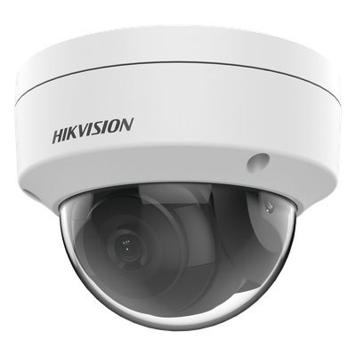 Domo IP / 4 MP / Lente 2.8 mm / IR 30 m (98 ft) / WDR 120 dB / IP67 / PoE / H.265+