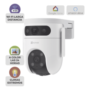 Cámara PT IP / Doble Lente 6 Megapixel / Visión Nocturna a Color 30 m (98.4 ft) / Cobertura 360° / Audio Bidireccional / IP65