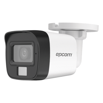 Cámara Bala TurboHD / 2 Megapixel / Gran Angular 101° / Dual Light 30 m (98.4 ft) IR / Luz Blanca 20 m (65.6 ft) / IP67 / 4 Tecnologías / Micrófono Integrado