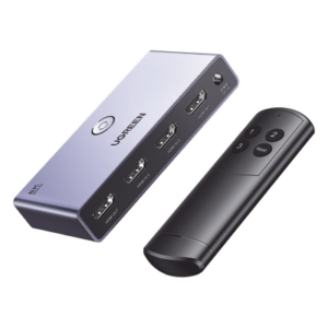 Switch HDMI 2.1 / 3 Entradas 1 Salida / 8K@60Hz 4K@144Hz / HDR Dolby Vision / Carcasa Aluminio / 11.5 ft