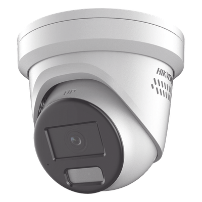 Cámara Turret IP / 8 Megapixel / Dual Light 40 m (131.2 ft) / ColorVu F1.0 / WDR 130 dB / Audio Bidireccional / IP67