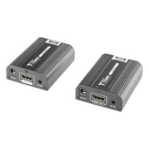 Kit Extensor HDMI para distancias de 30 metros / Resolución 4K x 2K@ 30 Hz/ Cat 6, 6a y 7 / HDCP2.2 / HDMI 2.0 / Soporta PCM, HDbitT / Soporta control remoto del equipo fuente.