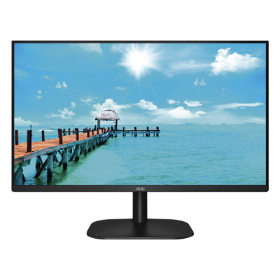 Monitor LED de 27" VESA, Resolución 1920 x 1080 Pixeles, Entradas de Video VGA / HDMI. Panel IPS LCD Backlight LED. Ultra Delgado