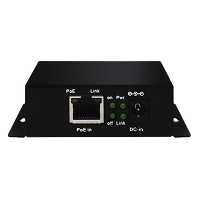 Inyector PoE Industrial / Extensión 250 m (820.2 ft) / 3 Puertos 10/100 Mbps / 802.3 af/at 30W / Sin Ventiladores / -40 a 75°C