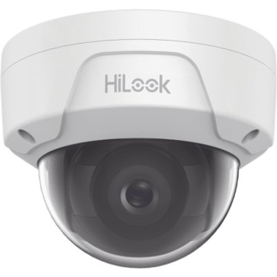 HiLook Series / Domo IP 4 Megapixel / Lente 2.8 mm / 30 mts IR / Exterior IP67 / IK10 / PoE / WDR / ONVIF