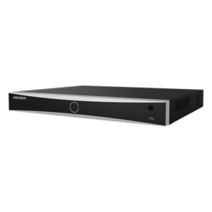 NVR 12 Megapixel (4K) / Reconocimiento Facial / 16 Canales IP / Base de Datos / Hasta 100,000 Fotografías / 16 Puertos PoE+ / 2 Bahías de Disco Duro / Switch PoE 300 mts / Bases de Datos / HDMI en 4K